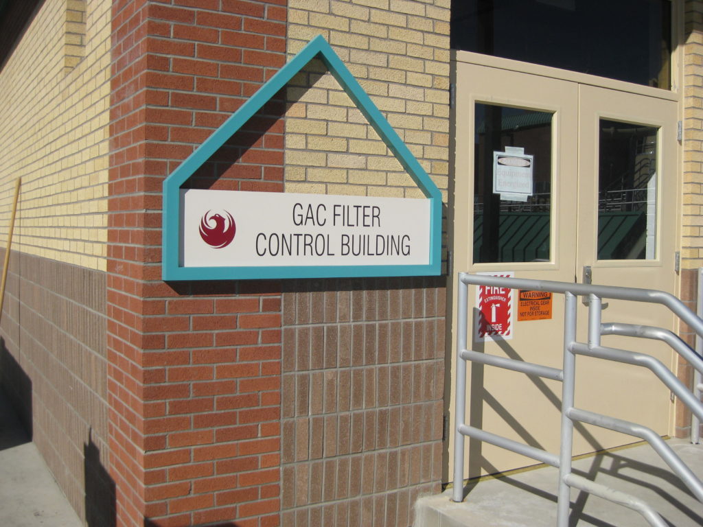 GAC Filter Control Building wall sign