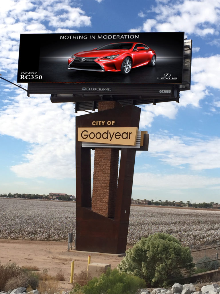 Billboard Pole Cover City of Goodyear